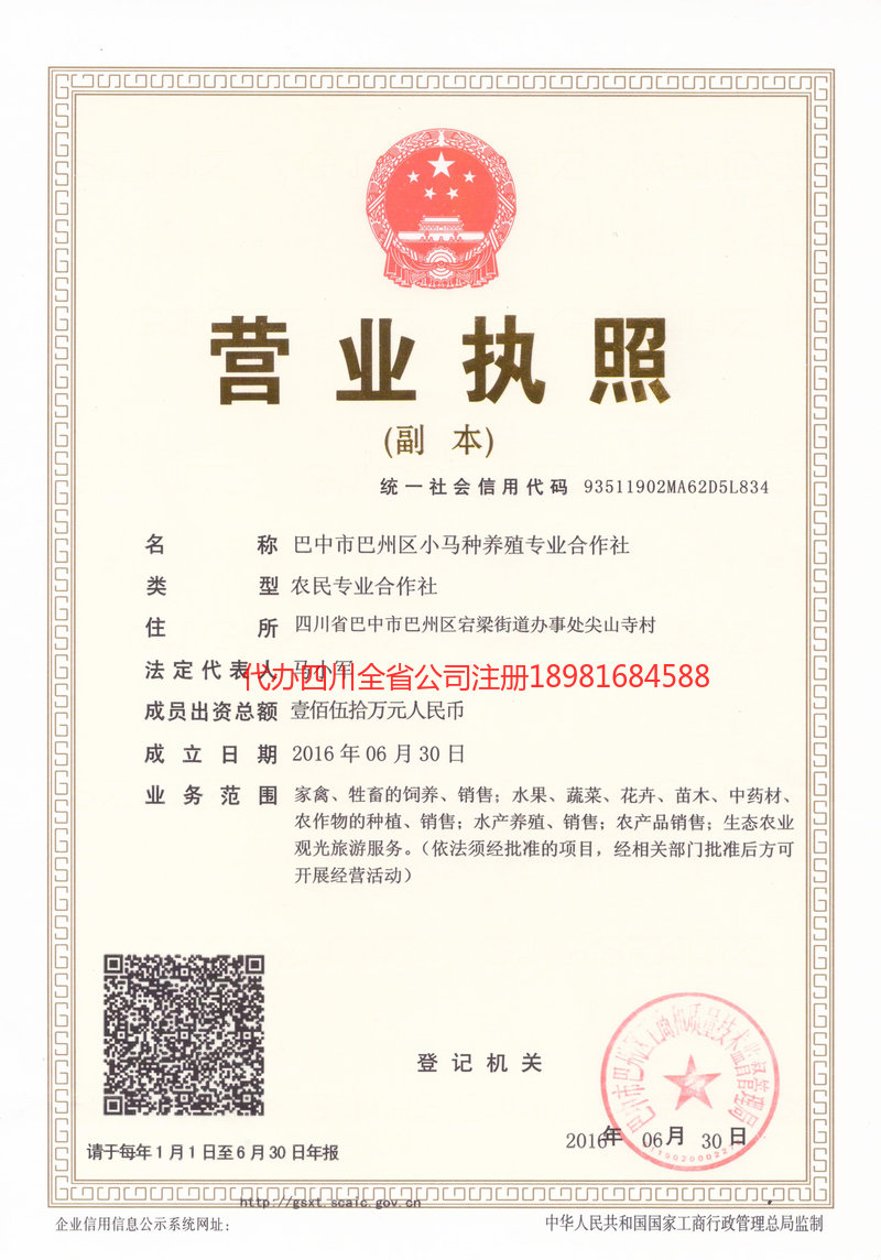 沙坪坝沙坪坝小马种养殖专业合作社